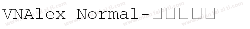 VNAlex Normal字体转换